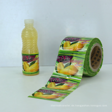 Gemüsesaft PVC Flaschenetikett Verpackung Film PVC Schrumpfhülle Etikett